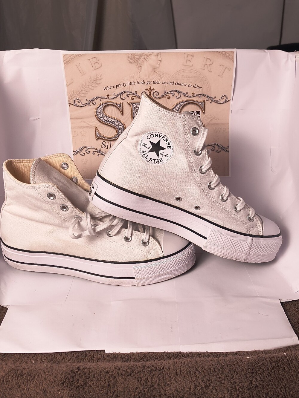Converse Chuck Taylor All Star Lift Platform High Top White Women's 12
